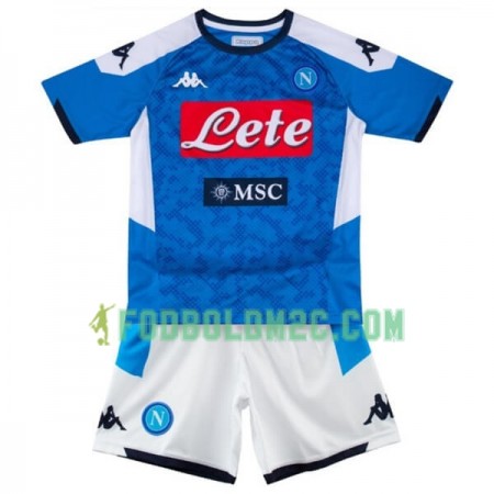 SSC Napoli Børn Hjemmebanesæt 2019/20 Kortærmet (+ Korte bukser)